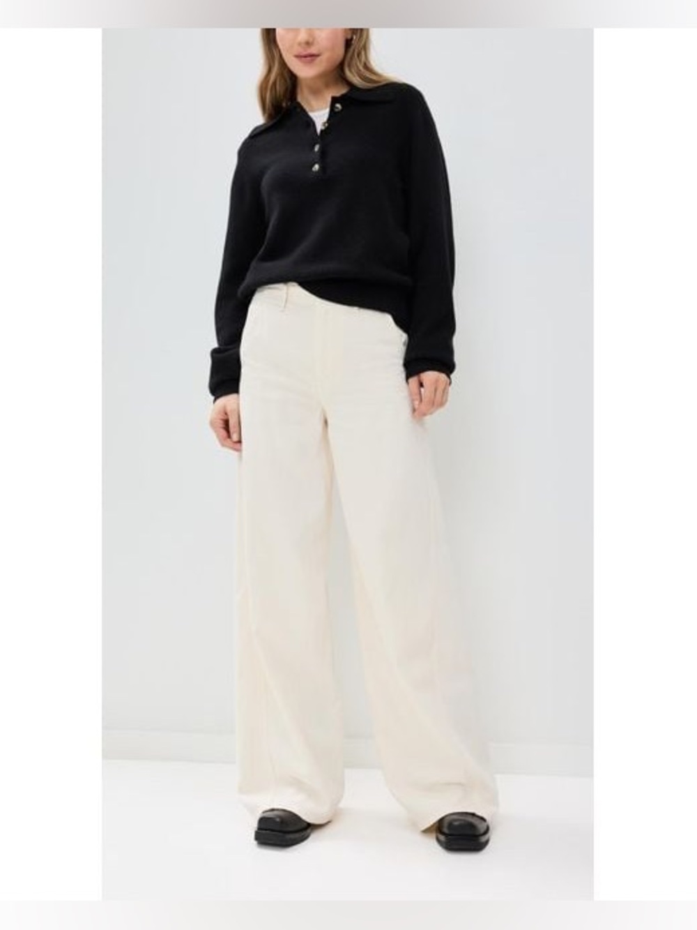 rag & bone Women's White Featherweight Tailored Sofie Full Length Jeans